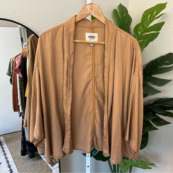 ✨ Old Navy Camel Brown Draped Kimono Cardigan XL | Lightweight Layering Piece - Picture 1 of 5